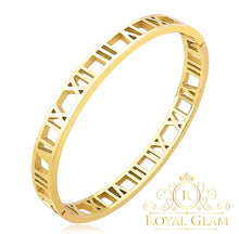 Load image into Gallery viewer, Roman Numeral Hollow Bracelet