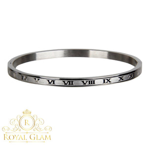 Roman Numeral "Engraved" Bracelet